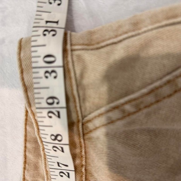 Sincerely Jules Tan Cargo Pants Women's‎ Size 9/28 Utility Drawstring Waist - Picture 2 of 8